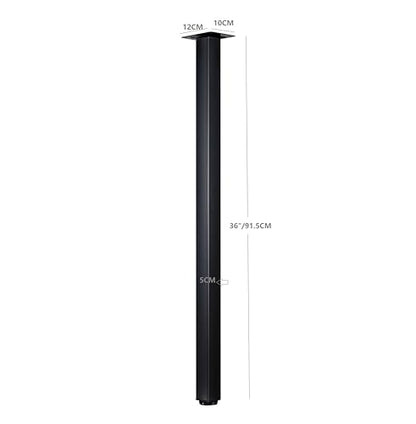 LCSDLHLSY 36 Inch Metal Bar Table Legs,Heavy Duty Desk Legs,Black Set of 4. - size: 36 Inch