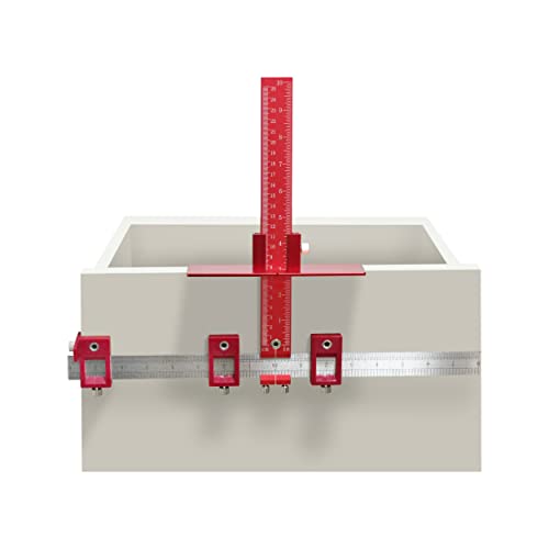 Cabinet Hardware Jig Tool Use for Handles and Pulls on Drawers/Doors-Red