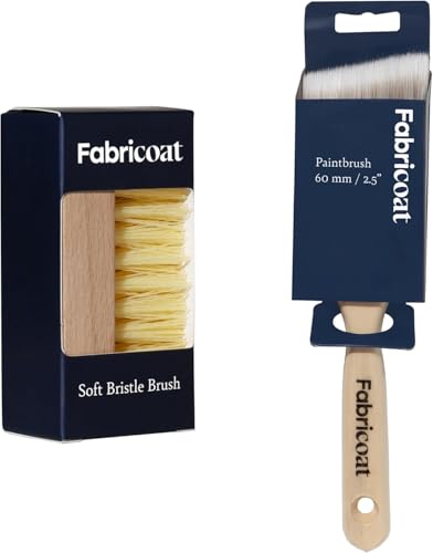 Fabricoat Brush Combo, Angled 60mm / 2.5in Paint Brush and Cleaning Brush - style: 2 Pack Combo