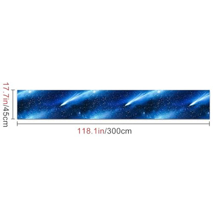 HOMETITUTE Starry Sky Galaxy Peel Stick Wallpaper 118.1x17.7 Inch Vinyl - color: Galaxy
