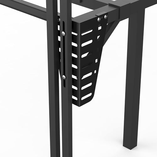 2pcs Headboard Brackets for Metal Bed Frame Headboard Mounting Bracket - color: Black-2PCS