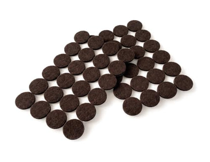 Slipstick GorillaFelt Premium Felt Furniture Pads/Chair Floor Protectors (1 Inch Round) Includes 48 Heavy-Duty Felt Pads with Self Stick Adhesive, Brown - size: 48 PCS 1" Brown