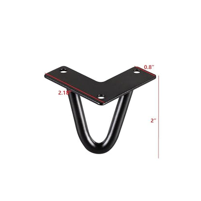 2 Inch Hairpin Legs,Small Metal Table Legs,Black Set of 4. - size: 2 INCH