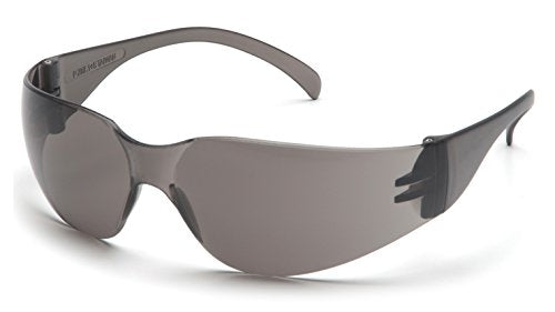 Pyramex Intruder Safety Eyewear Clear Frame Full Foam Padding Clear Anti-Fog Lens - color: Gray Anti-fog Lens/ Gray Frame, style: Standard