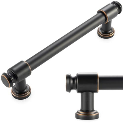 KOOFIZO 10 Pack 5 in Oil Rubbed Bronze Cabinet Pulls, Drawer Handles P11 - color: Oil Rubbed Bronze, size: 5" CC