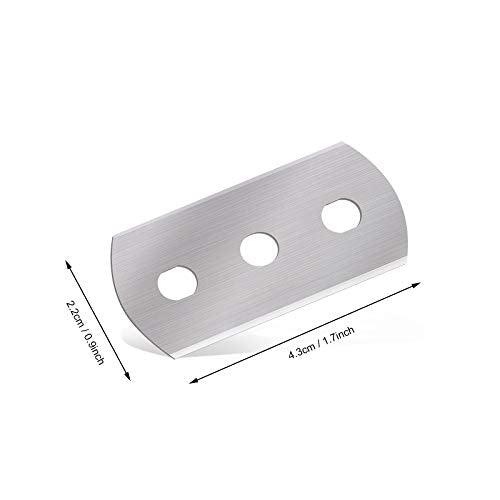 Gomake Replacement Blades for Bodyguard Vinyl Backing Cutter Knife, Stainless Steel, Pack of 50 - color: Replacement Blades