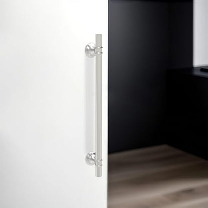 10 Pack 10 Inch Cabinet Pulls knurled Brushed Satin Nickel Kitchen Cabinet Handles Aluminum and Zinc Alloy Drawer Pulls Solid Cabinet Hardware - color: Brushed Satin Nickel Knurled, size: 10'' Hole Center(254mm)