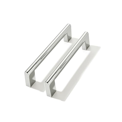 10 Pack 3-1/2 Inch Hole Center Polished Nickel Cabinet pulls Heavy Duty Solid Hardware for bathrooms Dressing Tables cabinets and Kitchen cabinets. - color: Polished Nickel, size: 3-1/2 Inch Hole Center