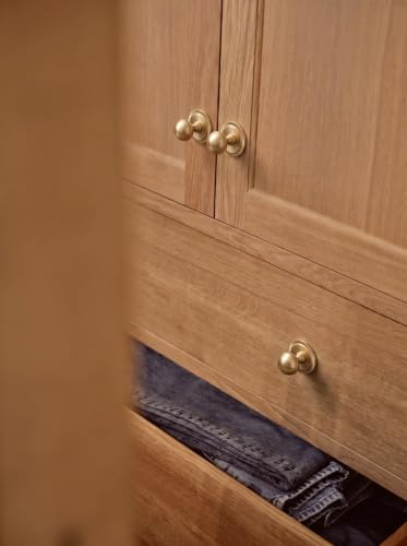 Goo-Ki Cabinet Knobs with Backplate, Champagne Bronze, 6 Pack - color: Champagne Bronze, style: Radiant Crest Style