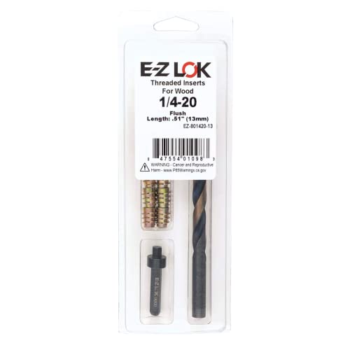 E-Z LOK Thread Repair Kit, 0.25-20 - size: 1/4-20 x 13mm, style: Flush