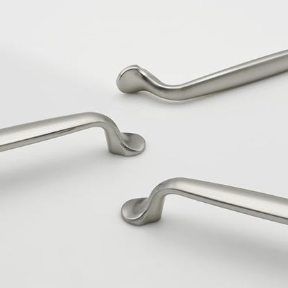 10 Pack Brushed Nickel Cabinet Pulls 5 Inch/128mm Hole Center Solid Zinc Alloy Handles Drawer Dresser Satin Nickel Kitchen Cupboard Bathroom Furniture Hardware - color: 10pack - Brushed Nickel, size: 5"/128mm Hole Center