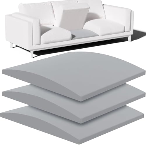 Couch Cushion Support, Sofa Cushion Support for Sagging Couch Seat, 20x20x2in, Couch Replacement Insert, High Density Foam Furniture Seat Sagging Repair, Trapezoid 40D, Grey Set of 3 - color: Grey-3p, size: 20x20x2In