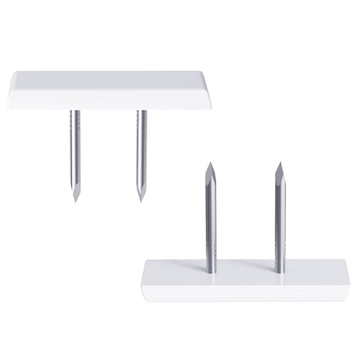 25 Pcs Furniture Glide Nails, 31x12x3.5mm, Double Nail, Nylon - size: 31×12mm
