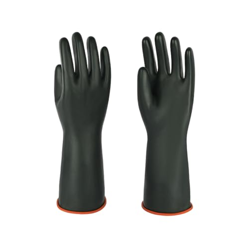 North Tower Heavy-Duty Latex Chemical Resistant Gloves,Long Rubber Gloves ﻿ - size: 14”