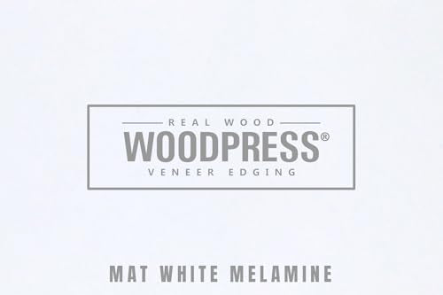5/8" Matt White Peel & Stick Melamine Edge Banding, 25 ft - size: 5/8 inch