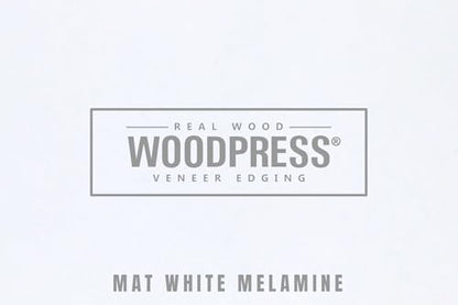 1&3/16" Matt White Peel & Stick Melamine Edge Banding, 25 ft - size: 1 & 3/16 inch