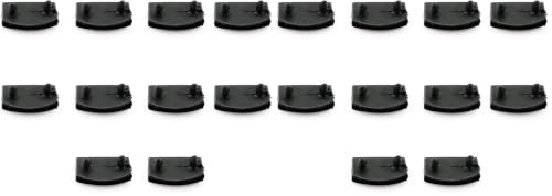 heyous 10Pcs Replacement Bed Slat Holders Kits Bundles Plastic White End Caps Holders, Width 55mm x Height 12 mm, for Single, Double and King Size Beds, 54-55mm (Pack of 2) - size: Full (Pack of 2)