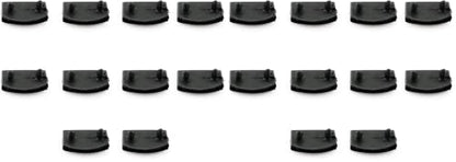 heyous 10Pcs Replacement Bed Slat Holders Kits Bundles Plastic White End Caps Holders, Width 55mm x Height 12 mm, for Single, Double and King Size Beds, 54-55mm (Pack of 2) - size: Full (Pack of 2)