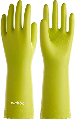 LANON wahoo Cleaning Gloves with Cotton Flocked Liner,Bud Tender,Medium - color: Bud Tender, size: Medium (Pack of 1)
