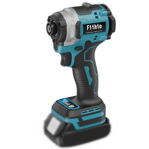 Cordless Impact Driver Compatible with Makita 18V Battery(Tool Only) - color: Blue
