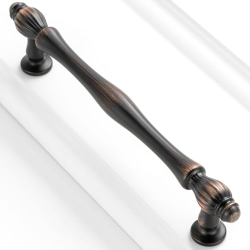5 Inch Oil Rubbed Bronze Cabinet Pulls Drawer Handles 10 Pack 2510 - color: Oil Rubbed Bronze, size: 5 In Hole Distance