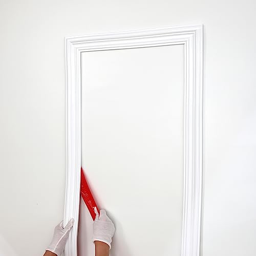 Peel and Stick Wall Molding Trim, Flexible Chair Rail Moulding Strip for Mirror Frame, Wall Protection and Home DIY Decoration (118'' x 2.4'') - size: 118'' x 2.4''