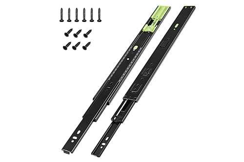 HBL'2 Pairs Soft Close Drawer Slides 12 inch,Full Extension,200Lbs Load