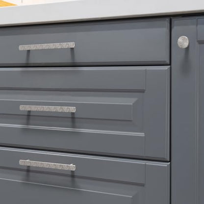 Goo-Ki 3-3/4 Inch （96mm） Hole Centers Luxurious & Sturdy Zinc Alloy Cabinet Handls,Satin Nickel Cabinet Pulls for Kitchen,Drawer,Cupboard & Wardrobe,6 Pack - color: Satin Nickel, size: 3.8 inch (96 mm) Hole Centers, style: Pulls With No Backplate