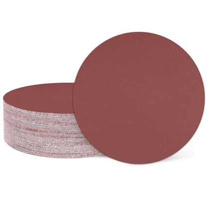 HARFINGTON 15 Pcs 8 Inch Sanding Discs 400 Grit Red Aluminum Oxide - size: 8 Inch(400 Grit)