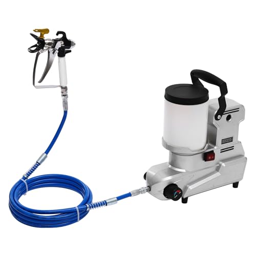YIYIBYUS 1600W Airless Paint Sprayer for House Furniture Painting, Electric High Pressure Spray Paint Machine w/Handheld Spray Paint Gun for Home Interior and Exterior Furniture and Fences