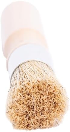 Glue Brush for Bookbinding - Natural Bristle with Wood Handle - Round Wax Paint Brush Small Brush for Craft Projects, Painting, Padding Compound and More!