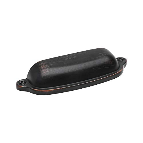 HARPOON Cup Handle Pulls Kitchen Drawer Cabinet Hardware European Style 3 Inch 10 Pack Oil-Rubbed Bronze - color: Oil Rubbed Bronze, size: 3 Inch