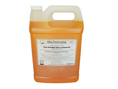 Pure Swedish Raw Linseed Oil - 1 Gallon