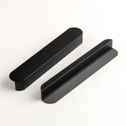 5 Pack Black Cabinet Handles 5 Inch Hole to Hole Mid Century Modern Drawer Pulls Modern Closet Door Handle Black Furniture Pulls Hardware for Kitchen - color: Black-5 Pack, size: 5 Inch(128mm)