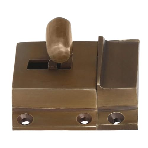 A29 Cabinet Latch, Solid Brass, Windsor Design, Antique Brass Plated - color: Antique Brass-P