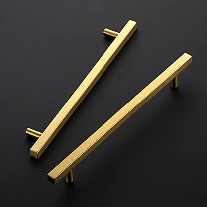Ravinte Gold Cabinet Handles 8-4/5 Inch 20 Pack, Square Cabinet Pulls - size: 8-4/5 Inch Hole Centers