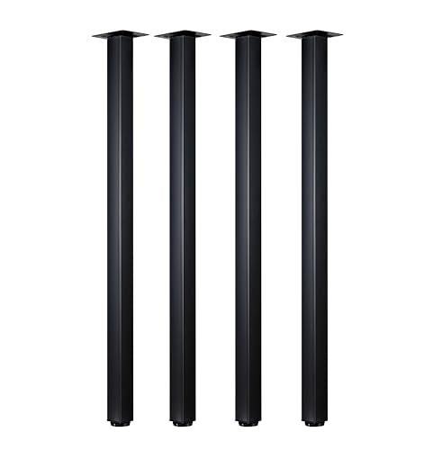 LCSDLHLSY 36 Inch Metal Bar Table Legs,Heavy Duty Desk Legs,Black Set of 4. - size: 36 Inch