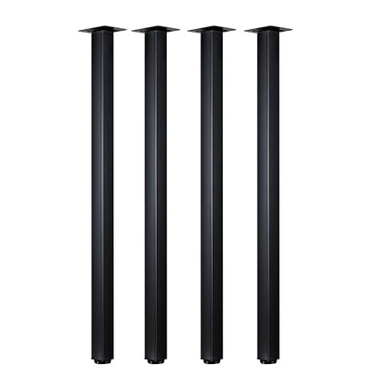LCSDLHLSY 36 Inch Metal Bar Table Legs,Heavy Duty Desk Legs,Black Set of 4. - size: 36 Inch