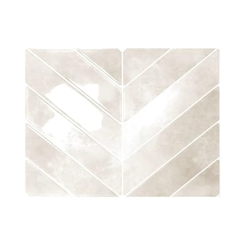Alwayspon 10 Sheets 9"x11.4" 3D Beige Vinyl Backsplash Tiles, Self-Adhesive Peel and Stick Wall Tile Stickers Stick on Subway Tiles for Kitchen Bathroom Wall - color: Beige