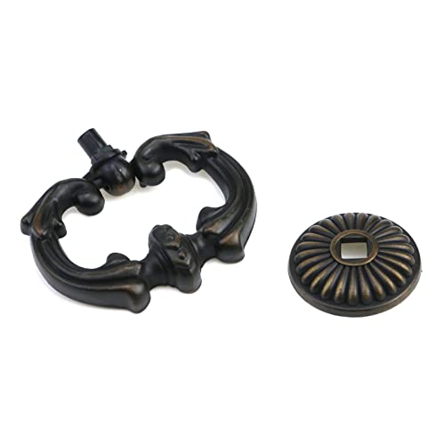 Vintage Antique Bronze Cabinet Pulls French Provincial Drawer Pulls - size: 2" Length