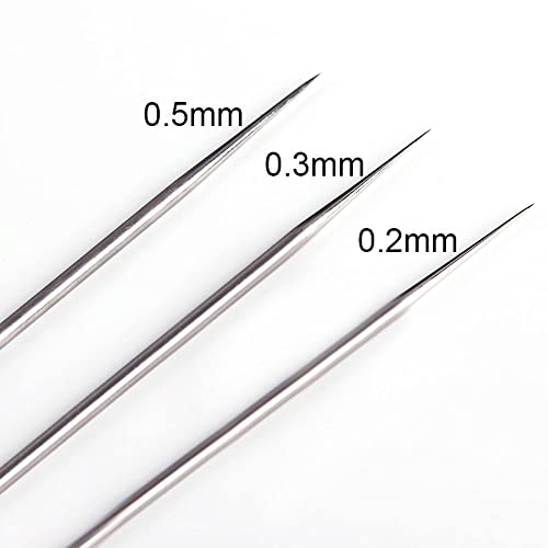 Airbrush Replacement Parts Kit, Nozzle Needle Cap Set 0.2/0.3/0.5mm - size: KIT 1