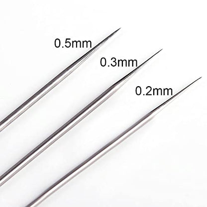 Airbrush Replacement Parts Kit, Nozzle Needle Cap Set 0.2/0.3/0.5mm - size: KIT 1