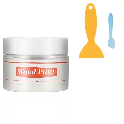 Kenbry Wood Putty 80g, White Wood Filler for Cracks Holes & Furniture - color: 80g White Wood Putty