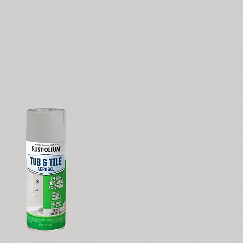 Rust-Oleum Tub & Tile Coastal Fog Spray Paint - color: Coastal Fog, size: 12 Ounce (Pack of 1)