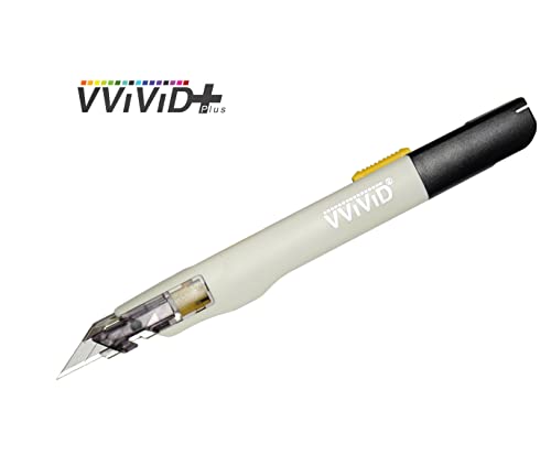 VViViD Premium Retractable Precision Balanced Multi-Use Craft Utility Knife for Vinyl, Paper and Hobby Cutting (3 pieces)