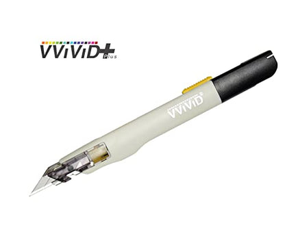 VViViD Premium Retractable Precision Balanced Multi-Use Craft Utility Knife for Vinyl, Paper and Hobby Cutting (3 pieces)