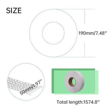 AnRui Self‑Adhesive Drywall Corner Bead, 1.97" x 131.2′, 1‑Pack