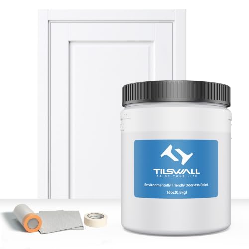 TILSWALL Water-Based Paint, White Pint, No Dilution Needed, Spray Ready - color: White