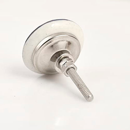Ceramic Knobs, 12 Pieces Multi Color Handmade Hardware Handles, 2.5-inch Height and 1.7-inch Diameter, Polished, Round, for Kitchens, Bathrooms, Furniture - color: Multicolor