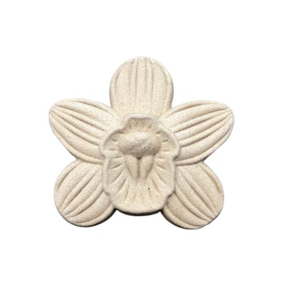 WoodUbend WUB0347 Simple Five Petal Flowers - Appliques - Heat Bendable & Flexible Wood Onlays 5x5.5cm - DIY Craft, Furniture & Home Decor - Easy to Apply & Paint - Versatile & Reusable (5 Pack) - size: WUB0347